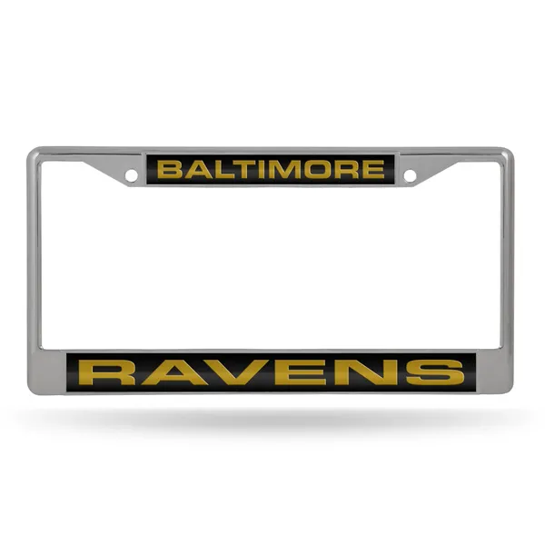 Rico Baltimore Ravens Chrome License Plate Frame 